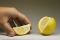 lemon studio shot with canon 6d mark ii male hand cut open yellow citrous lime fruit healthy