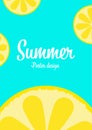 lemon summer tropical fresh fruit vector background,happiness holiday poster advertising banner background,enjoy summer concept