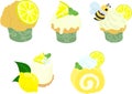 Refreshing Lemon Sweets Icon Collection