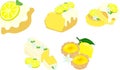 Refreshing Lemon Sweets Icon Collection