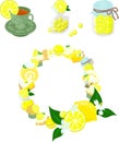 Refreshing Lemon Sweets Icon Collection