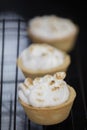 Lemon tart and meringue Royalty Free Stock Photo