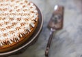 Lemon tart pie with meringue topping Royalty Free Stock Photo