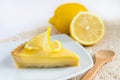 Lemon tart Royalty Free Stock Photo