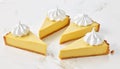 Lemon tart slieces Royalty Free Stock Photo