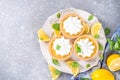 Lemon tartlets, mini tart cakes