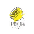 Lemon tea print.