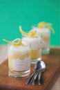 Lemon Tiramisu with lemon twists