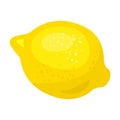 Lemon vector icon.Cartoon vector icon isolated on white background lemon. Royalty Free Stock Photo