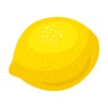 Lemon vector icon.Cartoon vector icon isolated on white background lemon. Royalty Free Stock Photo
