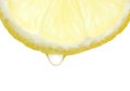 Lemon with water drop Royalty Free Stock Photo