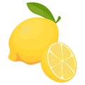 Lemon whole and half