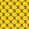 Lemon yellow whole fruit seamless art on gray pattern background