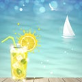 Lemonade against the Blue Sea