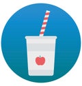 Lemonade isolated vector icon which can be easily edit or modified Royalty Free Stock Photo