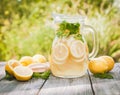 Lemonade in the jug Royalty Free Stock Photo