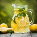 Lemonade in the jug Royalty Free Stock Photo