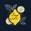 Lemonade lettering and lemons