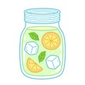 Lemonade in mason jar