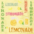 Lemonade retro poster Royalty Free Stock Photo