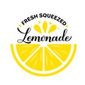 Lemonade round sign. Vector template for typography poster, banner,label, logo design, etc Royalty Free Stock Photo