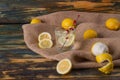 Lemonade with rowan twig. Royalty Free Stock Photo