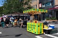 Lemonade Stand at a Labor Day Street Fair in Astoria Queens of New York City Royalty Free Stock Photo