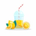 Vector fresh Lemonade. Lemonade summer drink.