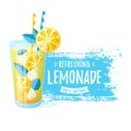 Lemonade - vector illustration isolated on a white background