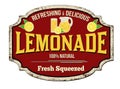 Lemonade vintage rusty metal sign Royalty Free Stock Photo