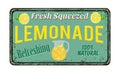 Lemonade vintage rusty metal sign Royalty Free Stock Photo