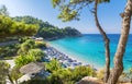 Lemonakia beach on Samos Island Royalty Free Stock Photo