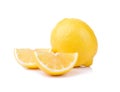 lemonds on the white ground Royalty Free Stock Photo