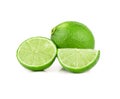 Lemonds  on  the  white Royalty Free Stock Photo