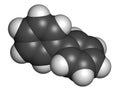 Lemonene biphenyl, diphenyl preservative molecule. Royalty Free Stock Photo