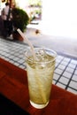 Lemongrass drink iced, Thailand cafe Royalty Free Stock Photo