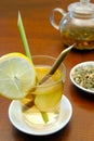 Lemongrass and ginger herbal tea Royalty Free Stock Photo