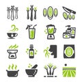 Lemongrass icon set