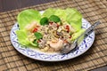Lemongrass salad, thai cuisine Royalty Free Stock Photo
