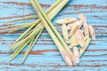 Lemongrass slice aromatic fresh fragrant tom yam ingredient