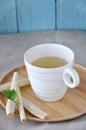 Lemongrass Tea on Wooden Tray Royalty Free Stock Photo