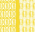 Lemons abstract design. Vector seamless patterns Royalty Free Stock Photo