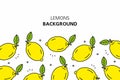 Lemons background Royalty Free Stock Photo
