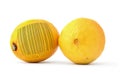 Lemons with bar code Royalty Free Stock Photo