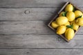 Lemons in box Royalty Free Stock Photo