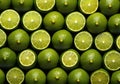 Lemons cuted background. AI Generative Royalty Free Stock Photo