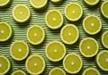 Lemons cuted background. AI Generative Royalty Free Stock Photo