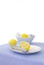 Lemons on a dish