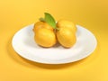 lemons in a dish