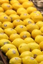 Lemons in the Grocery store Royalty Free Stock Photo